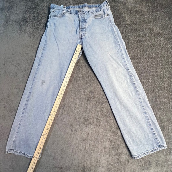 Levi's 501 Original Fit Light Wash Button Fly Jeans Men's 34x30 - Picture 10 of 11
